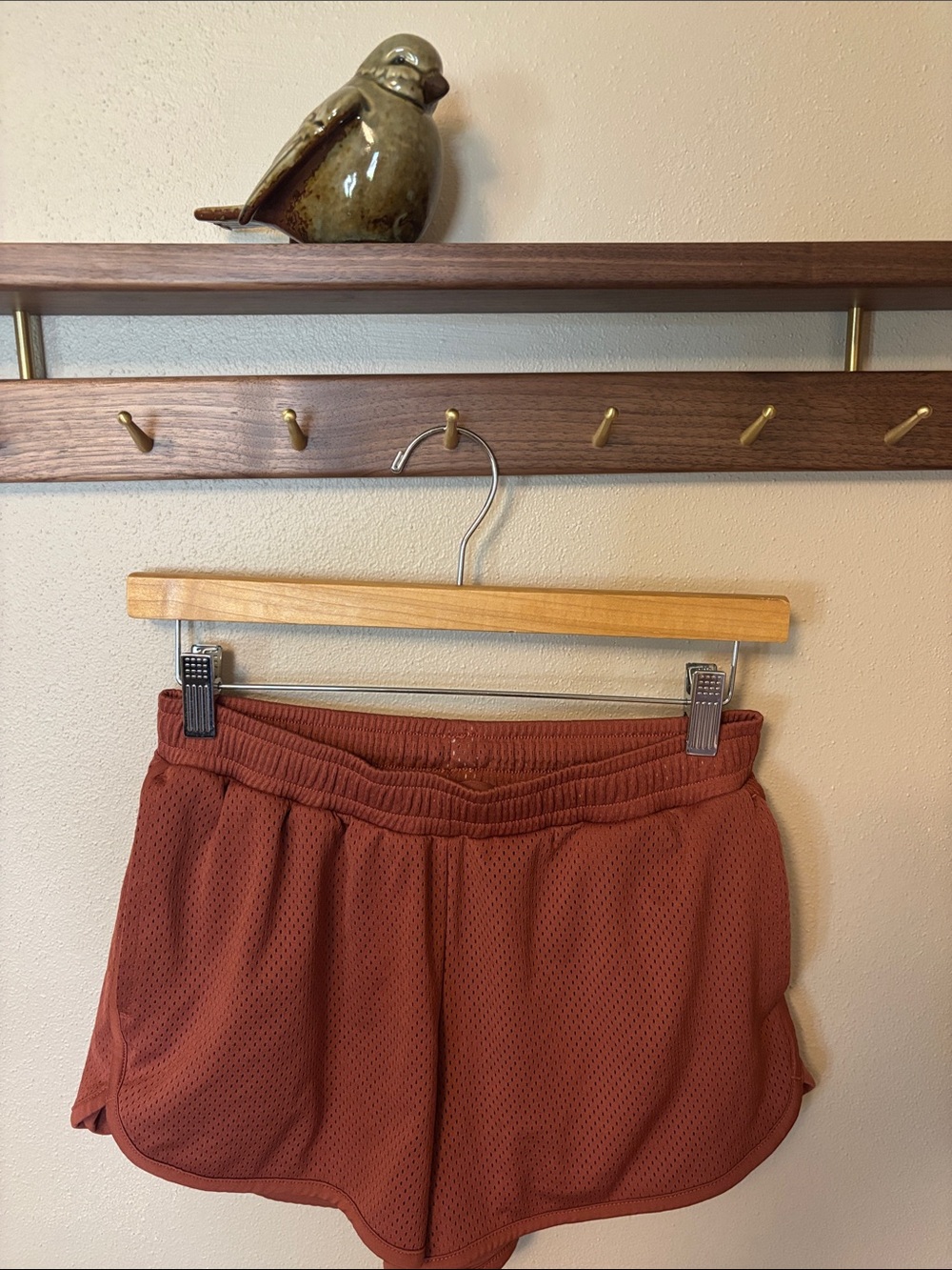 Old Navy Rust-Red Athletic Mesh Shorts